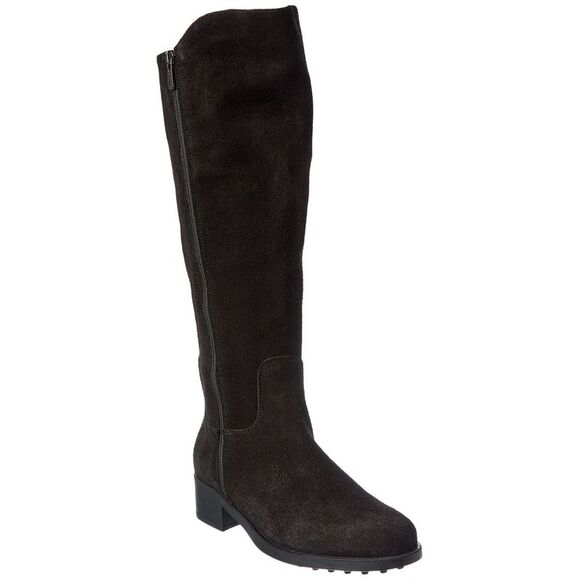 La Canadienne Shayla Suede Boot, Black - Picture 1 of 5